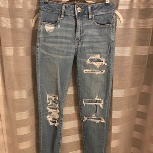 Distressed Denim Jeans